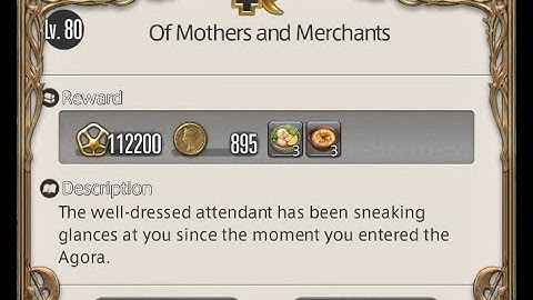 [PC] FFXIV 6.15 - AMELIANCE1 - Of Mothers and Merchants