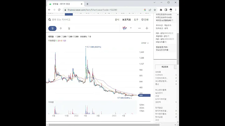 102280쌍방울 주가 전망 및 차트 분석