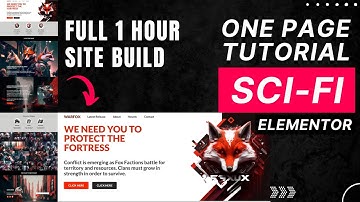 Landing Page Tutorial - Sci-Fi Science Fiction - MidJourney AI Images - Elementor Wordpress Tutorial