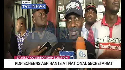 Bayelsa 2019: PDP screens aspirants at national secretariat