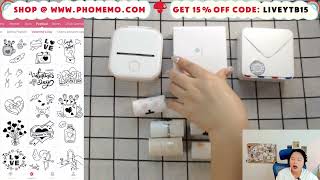 Phomemo Mini Printer StepbyStep InstructionHow to use? What is the difference? Paper Options?的副本