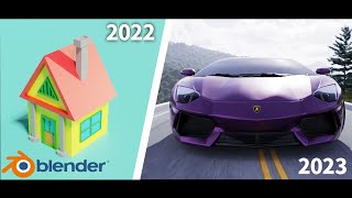 My 1 Year Blender Progression                 #blender #3dcg