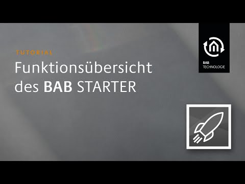 BAB STARTER Allgemein - Tutorial DE