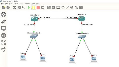 Menghubungkan 2 Router 2 Switch 4 Pc | GNS3