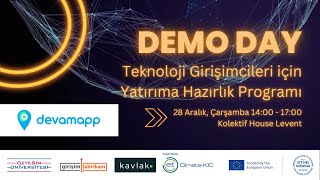Devamapp Teknoloji Girişimcileri Için Yatırıma Hazırlık Programı Demo Day 28 Aralık 2022