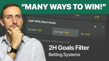 2H Goals Filter: In-Play & Pre-Match Football Betting Strategy
