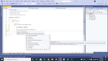C# Code for Adding Two Numbers for beginners