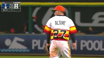 TEX@HOU: Astros turn double play in the 7th