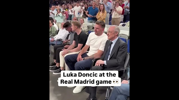 Luka Doncic got a warm welcome back from the fans at the Real Madrid game 👏 (via @acbcom/IG)