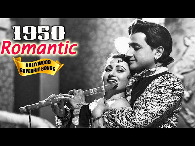 1950 Bollywood Romantic Songs Video - Old Superhit Gaane - Popular Hindi Songs class=