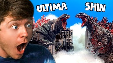 Reacting to GODZILLA ULTIMA vs SHIN GODZILLA! (Stop Motion)