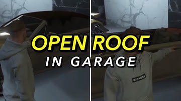 GTA 5 Online - How to leave cabrio vehicle’s roof open in Storage