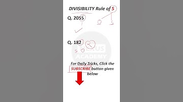 Divisibility Rule of 5 | Nexus Academy | #shorts