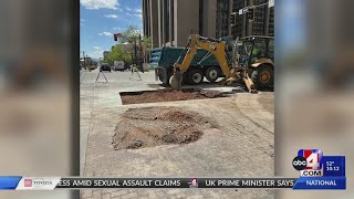 Downtown SLC faces street closures after valve failure causes road damage