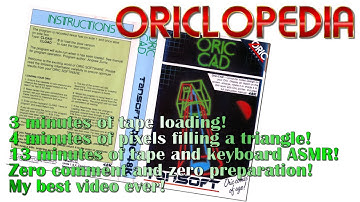 Oriclopedia - Oric CAD (1984)  loaded from tape (no comments)
