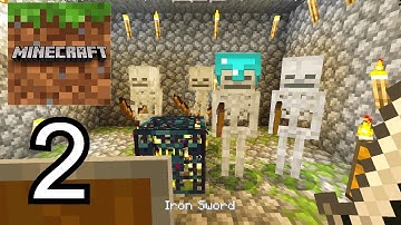 Minecraft PE - Survival - EPIC CAVE  - gameplay walktrough part 2 (iOS, ANDROID)