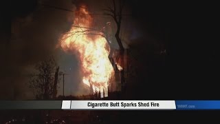 Puntung Rokok Memicu Kebakaran di Gudang
