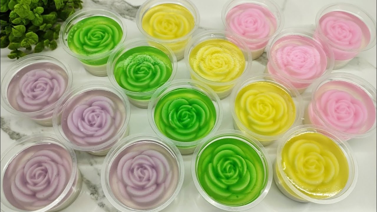 Super cantik PUDING MAWAR KACA enak lembut cocok untuk isian snackbox