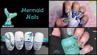 Mermaid Nail Art / Saturday Stamping Group