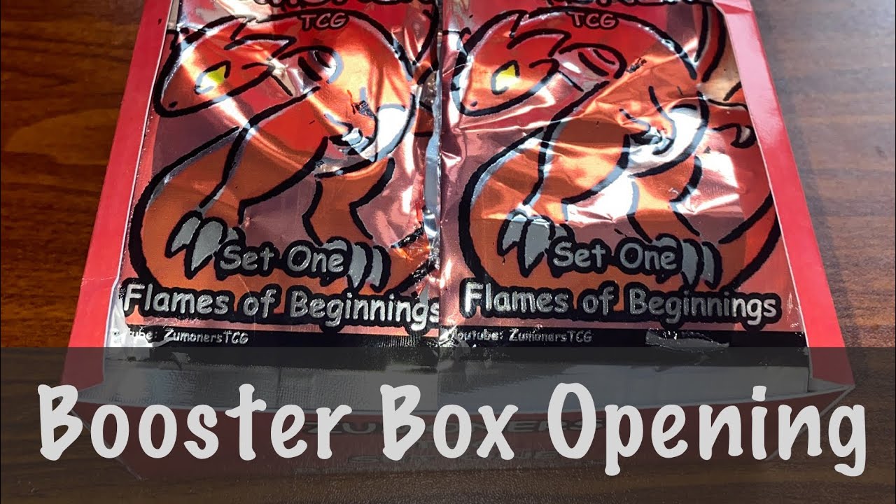 Zumoners Set 1 Flames of Beginnings Booster Box Opening.