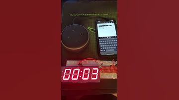 Echo/Alexa timer via 7-segment display with Raspberry Pi Zero