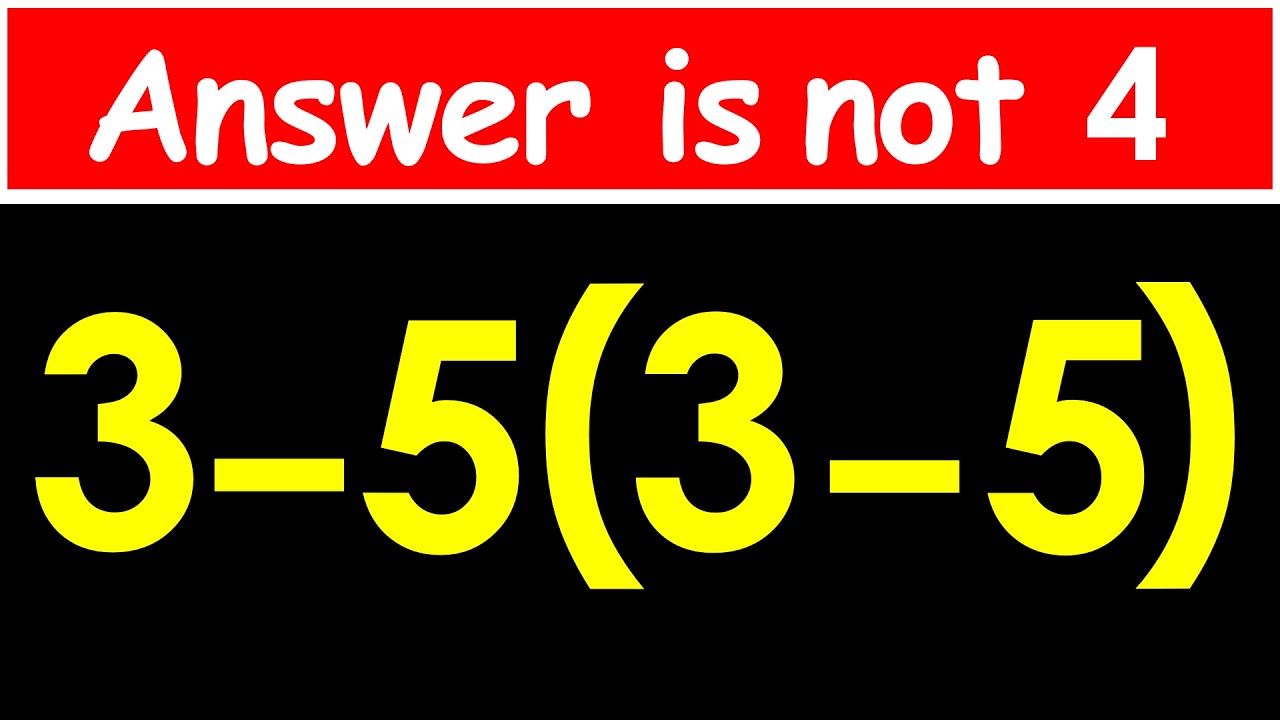 Can You Solve This Tricky Math Problem? - YouTube