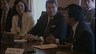 President Reagan Meeting with Leadership of The Asian American Voters Coalition on January 9, 1986