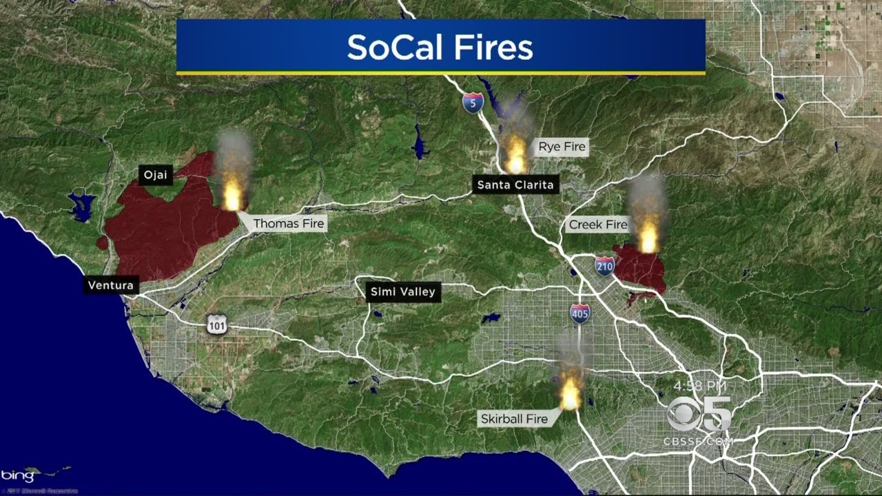 New Fire Erupts In Bel Air As Destructive SoCal Wildfires Rage YouTube