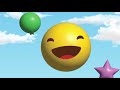 Sensory happy drifting balloons animation