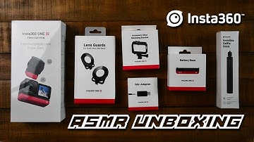 Insta360 One R Twin Edition ASMR Unboxing with Accessories