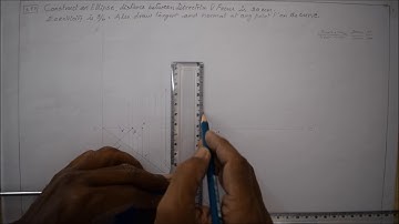 Drawing an Ellipse by Directrix method - M1.17 - Engineering Graphics in Tamil