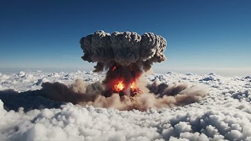 NUCLEAR EXPLOSION Above Clouds VFX (4 FREE CLIPS) | Day & Night #vfx #explosion #nuclear