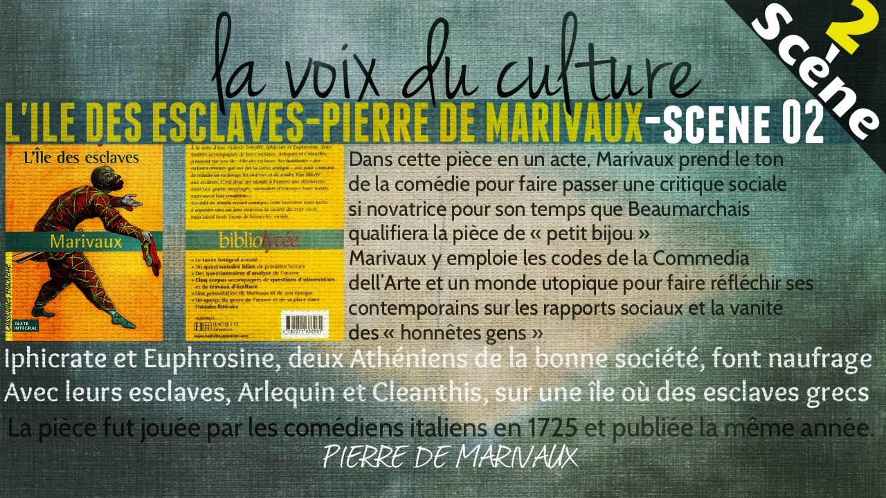 L'ILE DES ESCLAVES-Marivaux-Scène 2 - YouTube