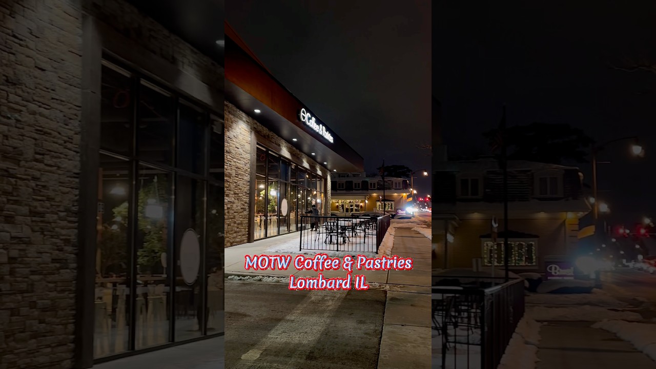 Late night stop at MOTW Coffee & Pastries in Lombard IL! 
