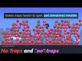 Making no traps terraria world with actually no traps  and invisible ones
