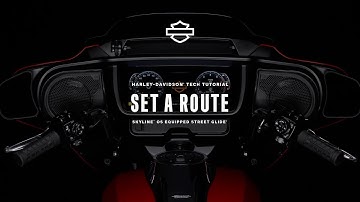 How Set a Route with Navigation and Skyline OS | 2024 Harley-Davidson Street Glide