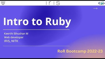 IRIS Ruby on Rails Bootcamp 
