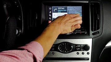 Infiniti G37 09-13 no Navigation - VLine Demo - Google Waze Maps, Spotify, SoundCloud, Web Radio