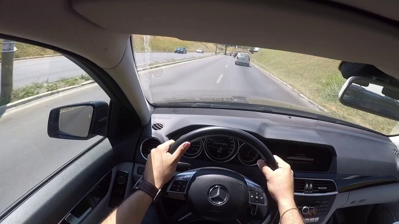 Mercedes C200 2014 Acelerando - POV - Test Drive - 3/3 - YouTube