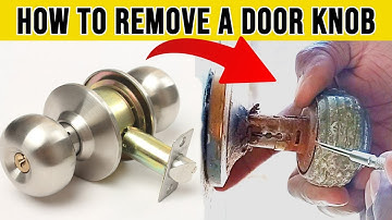 How To Remove And Replace A Door Knob Without Visible Screws || Cylindrical Lock || Round door lock