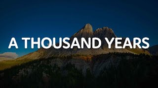 Christina Perri - A Thousand Years (Lyrics)