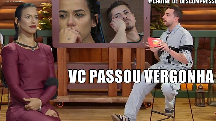 CABINE D DESCOMPRESSÃO LARISSA DESCOBRE Q SACHA N QUERIA ELA