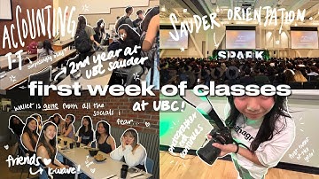 FIRST WEEK OF CLASSES AT UBC: second year at sauder!