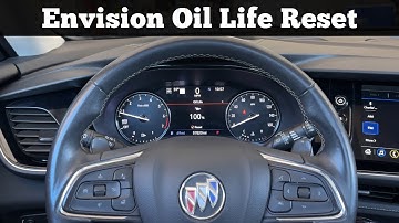 How To Reset Oil Life On 2021 - 2024 BUICK ENVISION To 100% - Clear Oil Change Due Service Light DIY