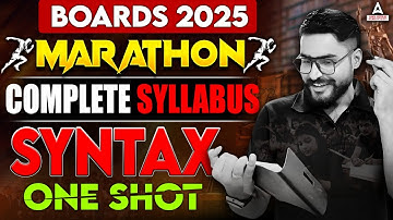 UP Board Class 12 English Syntax One Shot | All Concepts, Tips and Tricks | English Grammar