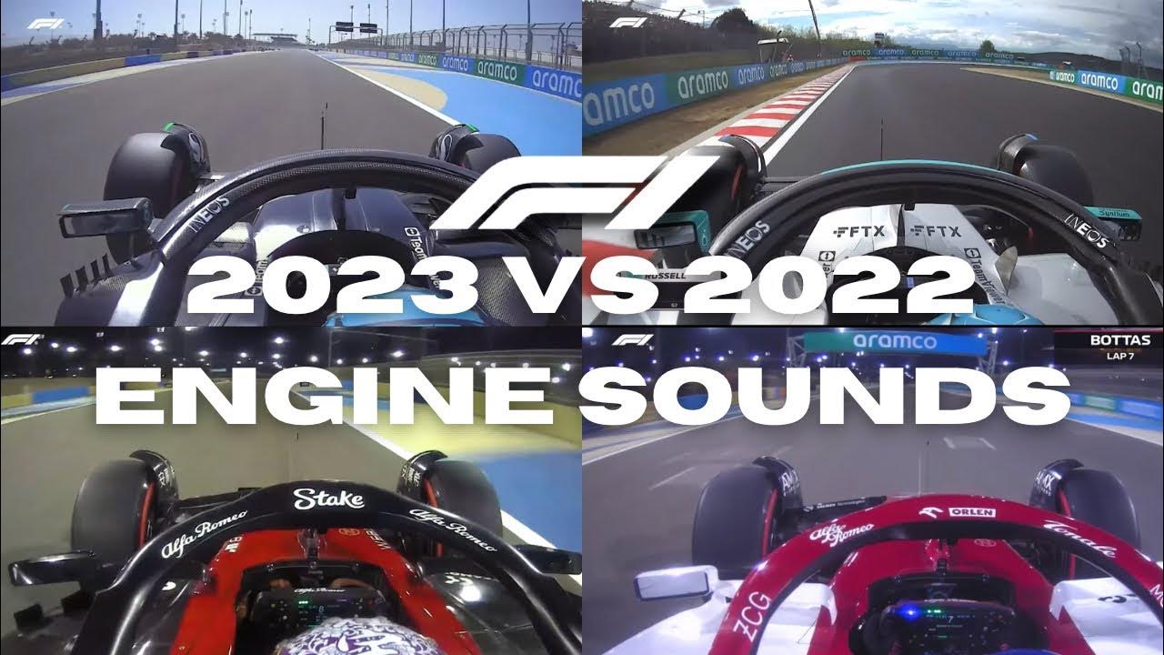 F1 2023 Vs F1 2022 engine sounds YouTube