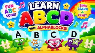 Fun ABC Song for Kids | Cute Alphablocks Characters | Catchy A–Z Learning #abcsong #alphablocks