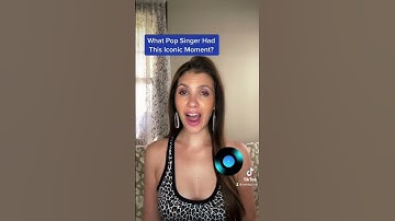 What Pop Singer Had This Iconic Moment?