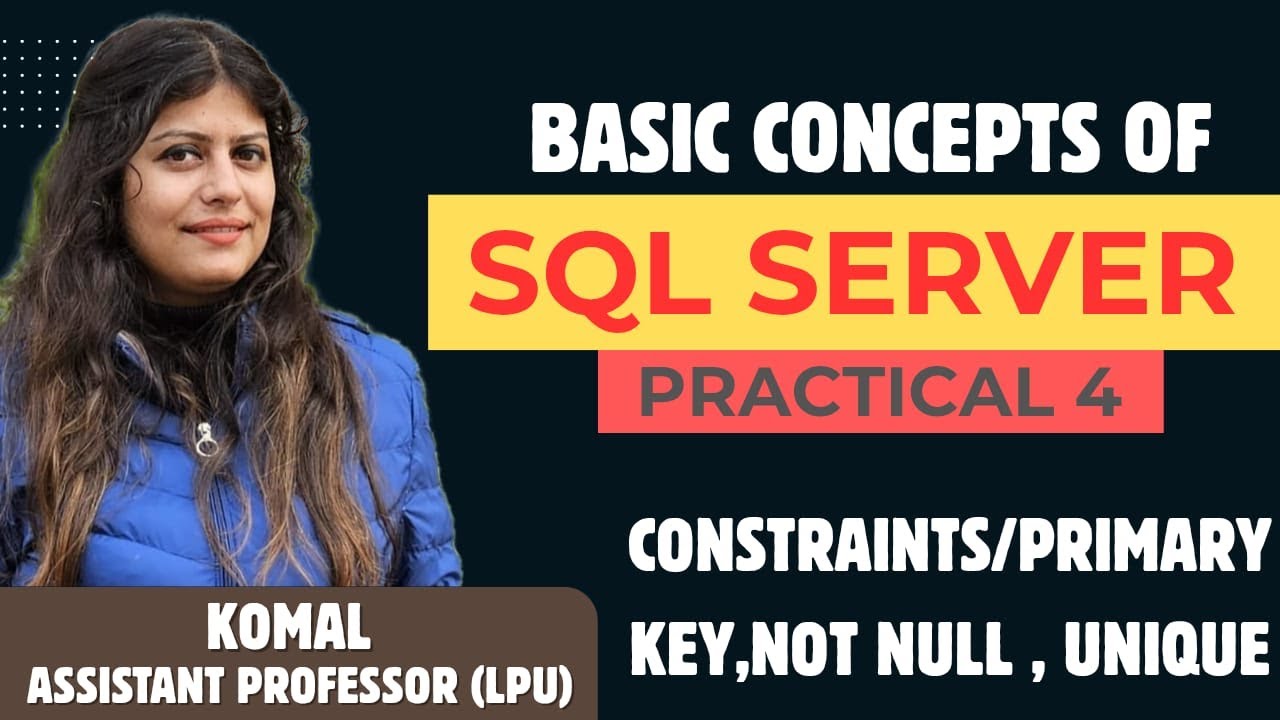 SQL CONSTRAINTS With Example|PRIMARY KEY, NOT NULL, UNIQUE - YouTube
