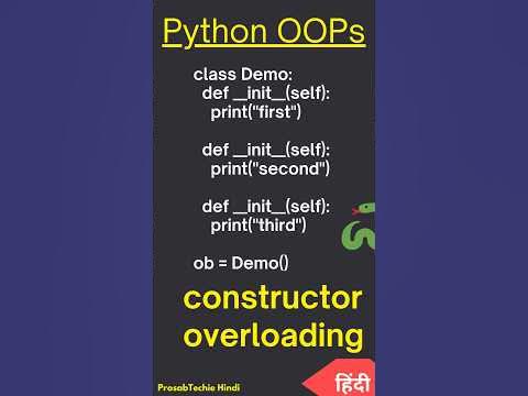 what is constructor overloading in Python with example? #coding #shorts ...